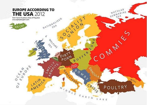 23. ABD insanına göre Avrupa ülkelerinin çağrıştırdıkları