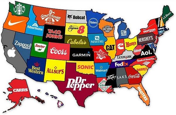 32. ABD eyaletlerinin en meşhur markaları