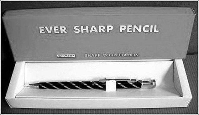 5. Elektronik ürünler üreticisi Sharp, önceleri mekanik kalem üretiyordu.