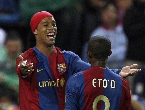9. Ronaldinho & Samuel Eto'o (Barcelona)