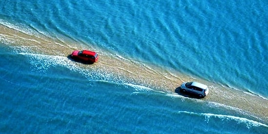 Günde İki Defa Sular Altında Kalıp Turistlere Meydan Okuyan Enteresan Yol