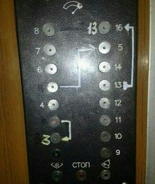 21. Only if you solve the equation you will go to the right floor.