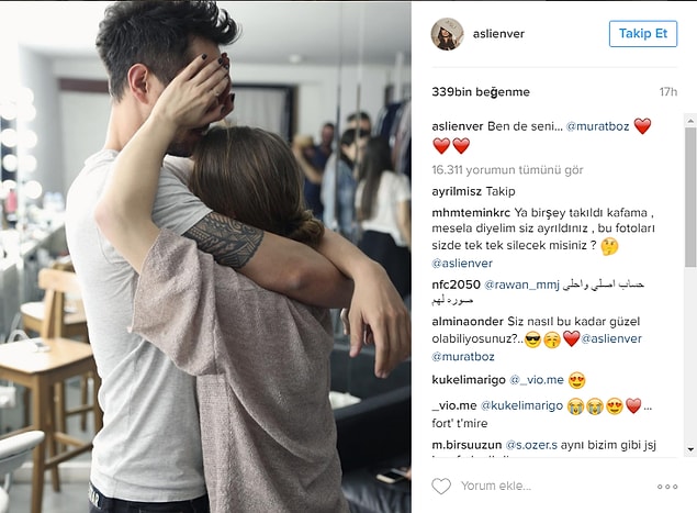 Aslı Enver de buna ayak uyduruyordu; tamamen karşılıklı bir şekilde aşklarını ilan ediyorlardı.