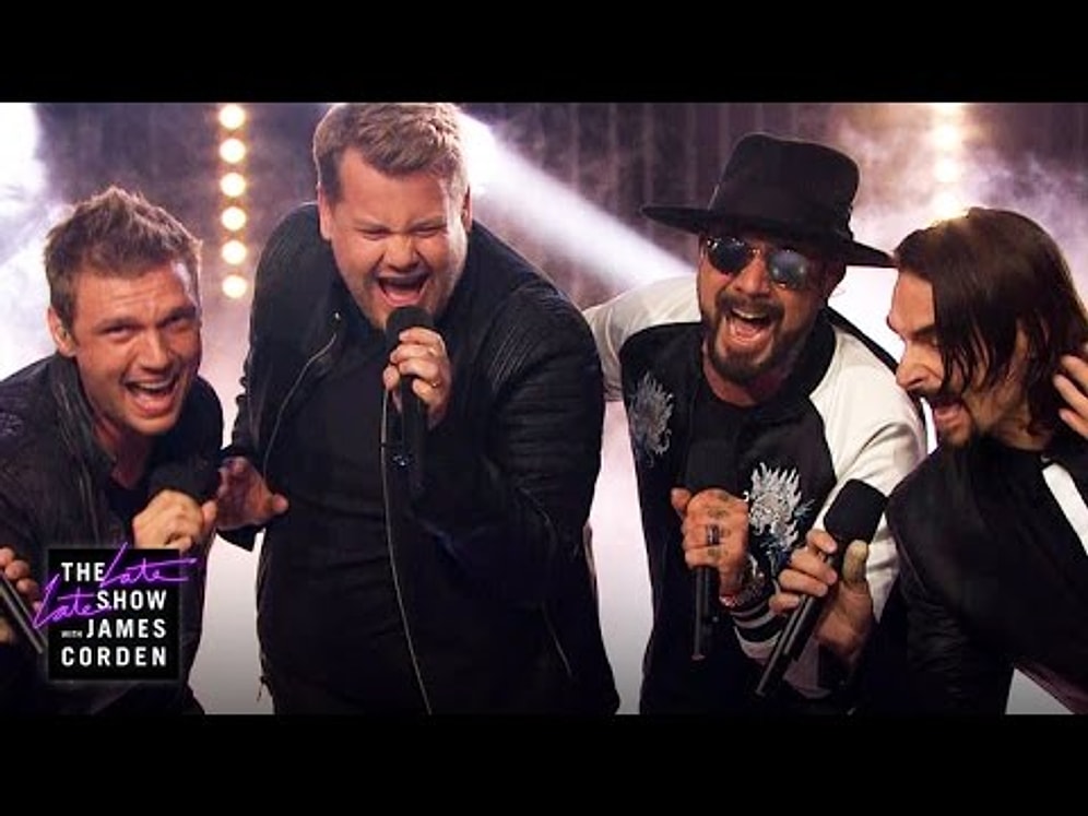 James Corden ve The Backstreet Boys'dan Muhteşem Performans