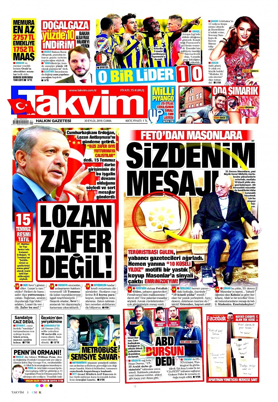 Gazetelerde Bugün | 30 Eylül Cuma