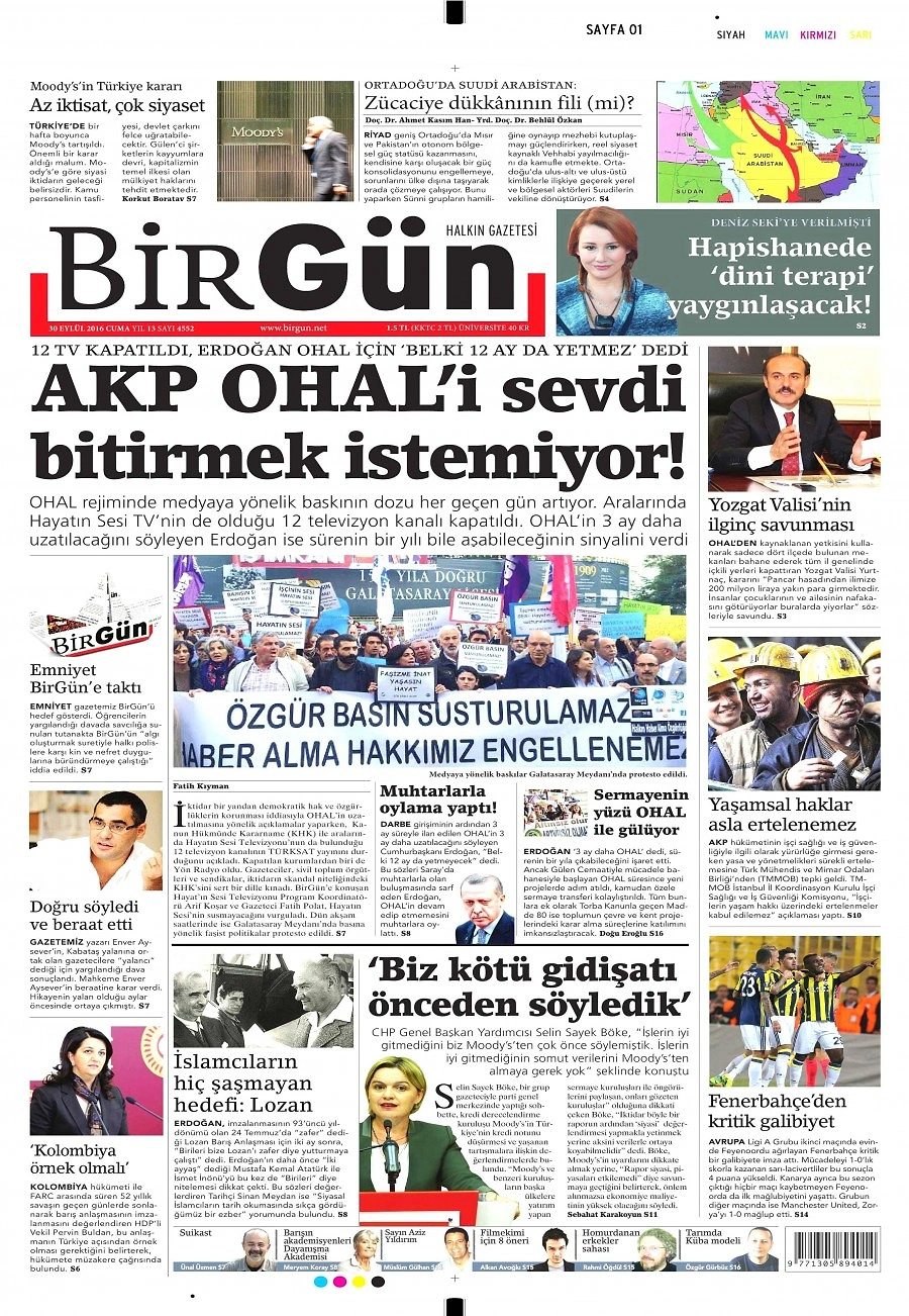 Gazetelerde Bugün | 30 Eylül Cuma