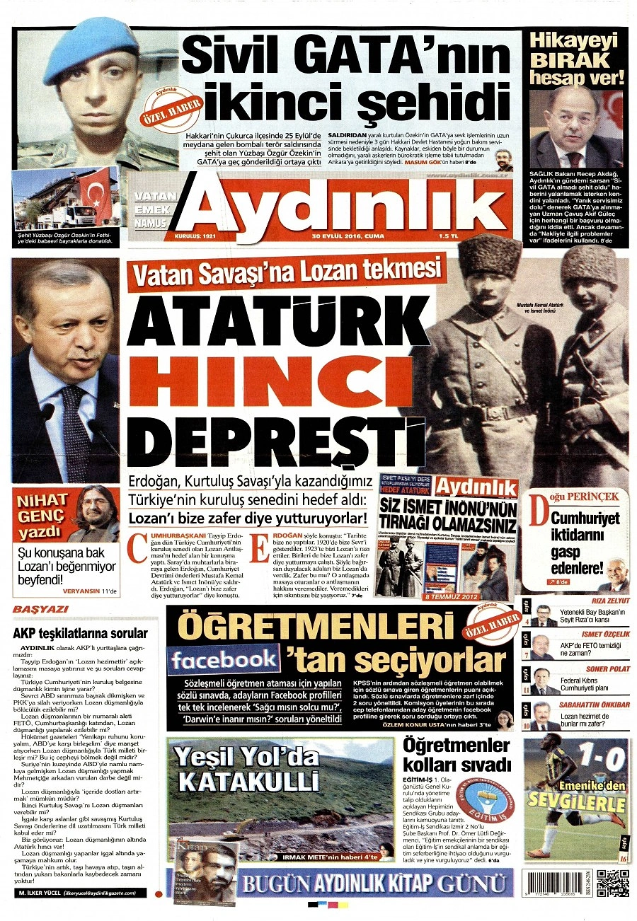 Gazetelerde Bugün | 30 Eylül Cuma