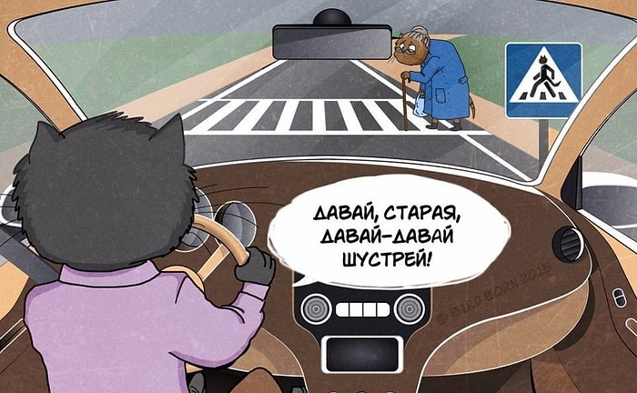 Правдивые иллюстрации Bird Born об отношении к пожилым людям