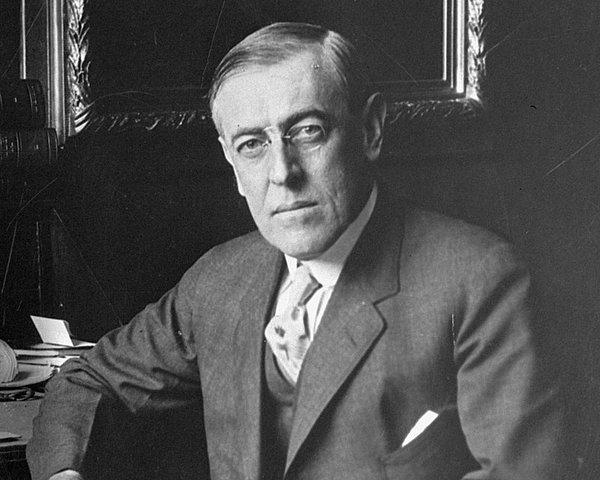 36. Woodrow Wilson (1856—1924), 28. ABD başkanı — 641.