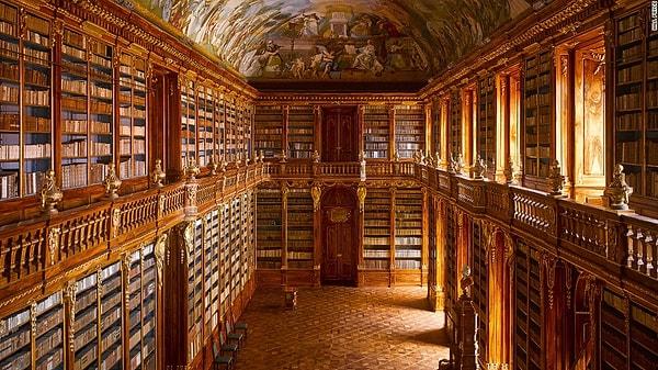 1. Strahov Abbey Kütüphanesi, Prag, Çek Cumhuriyeti