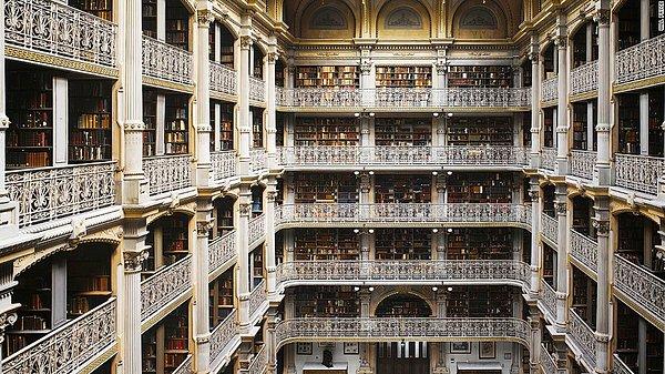 4. Peabody Kütüphanesi, Baltimore, ABD