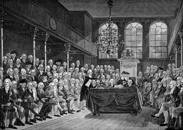 5. 1679'da İngiliz parlamentosundaki bir oylamada, şişman bir lordun oyu komiklik olsun diye 10 oy sayılmış. Sonradan bu yapılan unutulmuş ve yasa meclisten geçmiş.