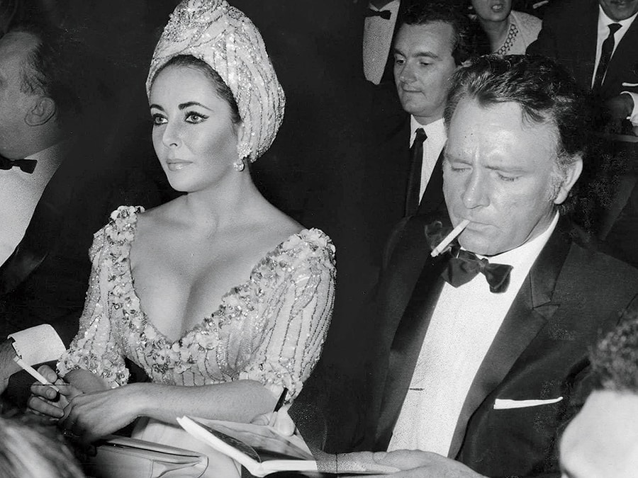 #30 Elizabeth et Richard 1967 60 S CARTE DE VŒUX elizabeth taylor r burton