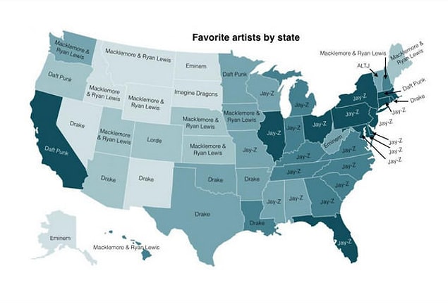 31. The Most-Listened-To Artist In Every U.S. State