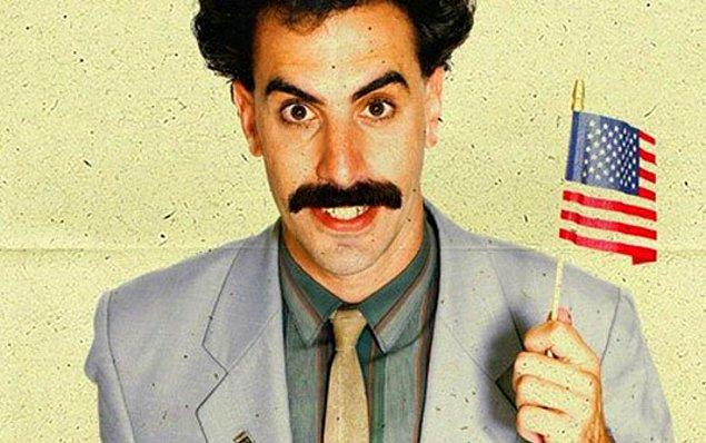 10. İnce tarakla hizalanarak özenle kesilmiş Borat bıyığı
