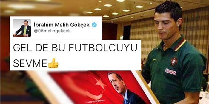 Trollenmelere Doymayan Melih Gökçek Bu Sefer de Ronaldo'yla Trollendi!