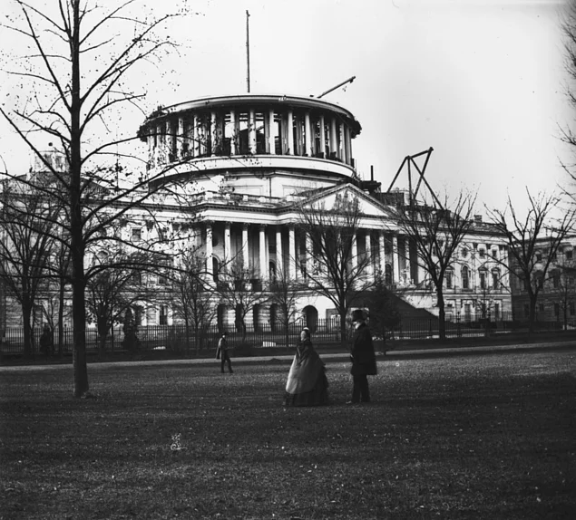 Kubbesiz Amerikan Kongre Binası, 1859.