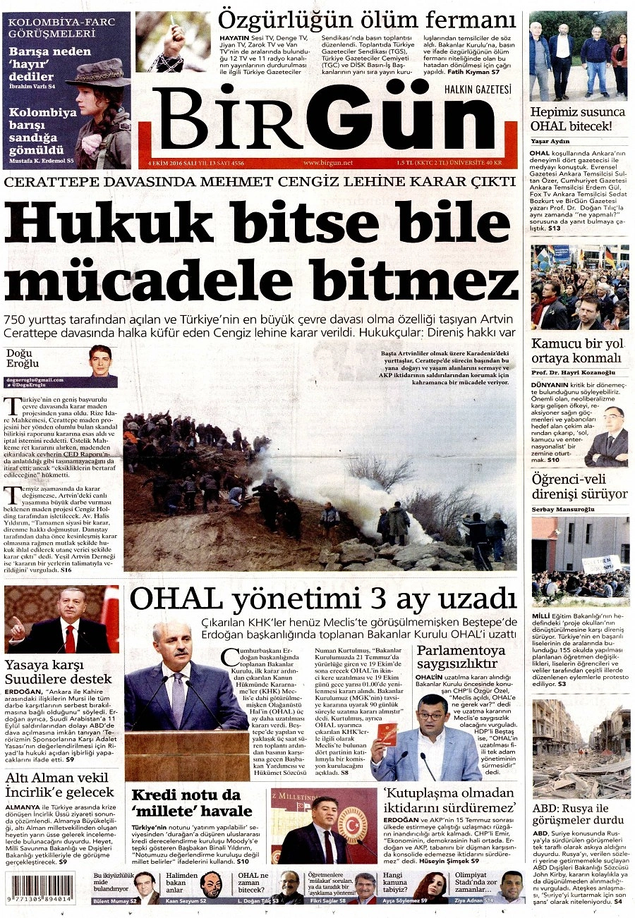 Gazetelerde Bugün | 4 Ekim Salı