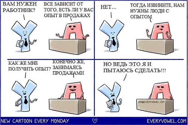 1. Найти работу после универа - все равно, что взобраться на Голгофу