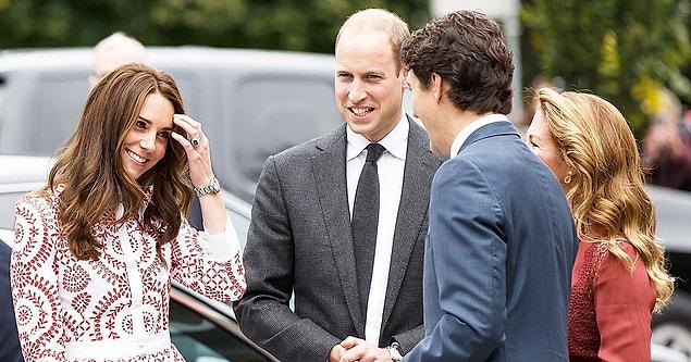 6. Recently, Kate Middleton and Trudeau met upon the Royal Family's invitation to Canada.
