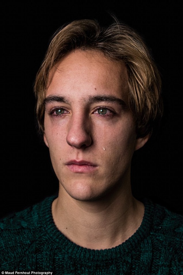 8. Florian, 19, says: 'I personally don't see the point in crying. I understand it can be a relief. But I would rather tackle'
