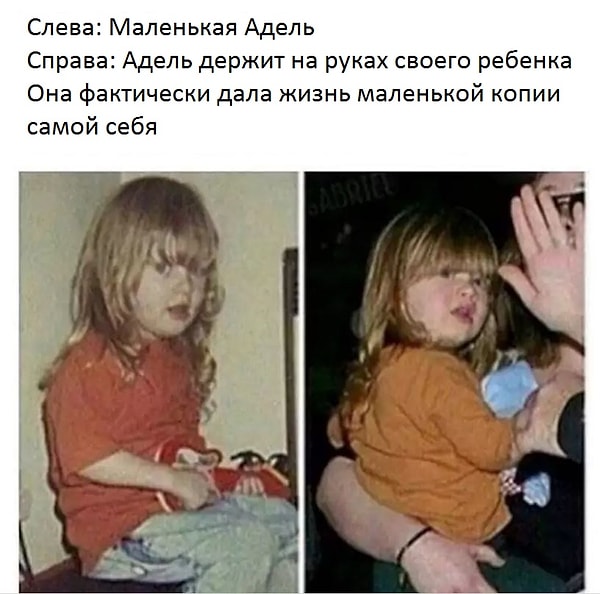 7. Маленькая Адель и ее сын Анджело выглядят идентично с этими прическами и нарядами!