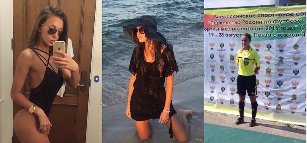 18 фото самой красивой девушки-арбитра России