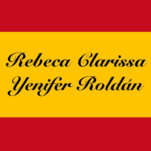 Rebeca Clarissa Yenifer Roldán!