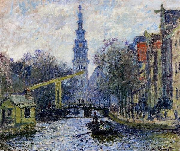 4. Canal in Amsterdam, 1874 - Monet