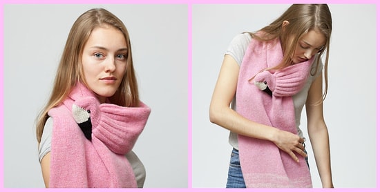 Теплый октябрьский тренд – «кусачие» шарфы, которые поднимут вам настроение