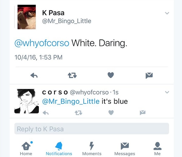 На что девушка ответила: "Она голубая".