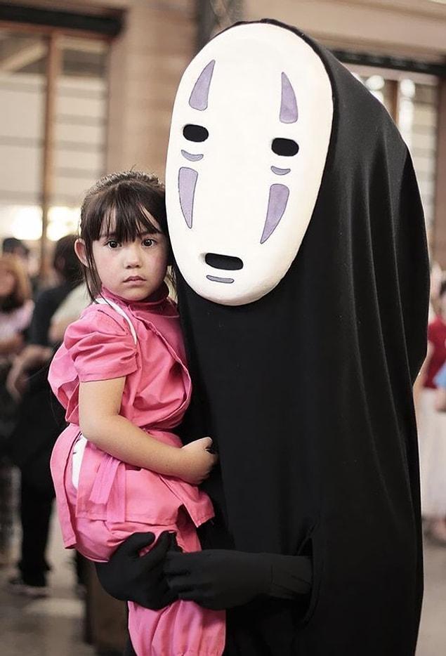 14. Chihiro and No-Face From Spirited Away
