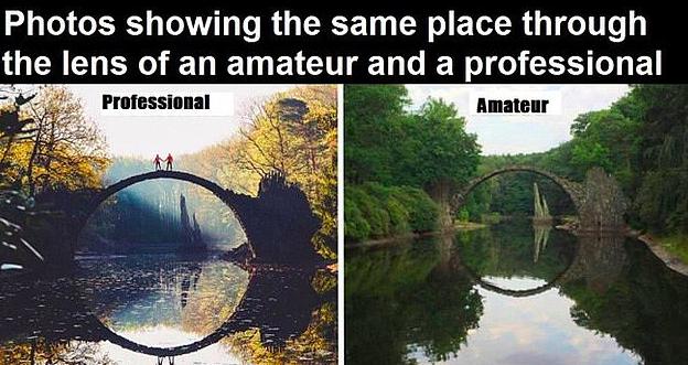 Photos Of Same Places Amateur Vs Professional Photography