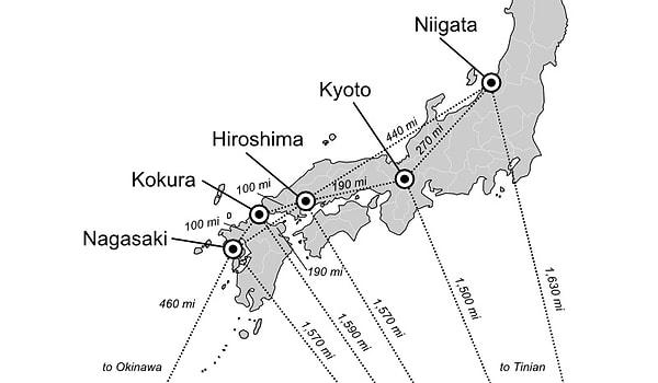 5. Nagasaki'ye atılan bombanın hedefi aslında Kokura adlı bir başka Japonya şehriydi.