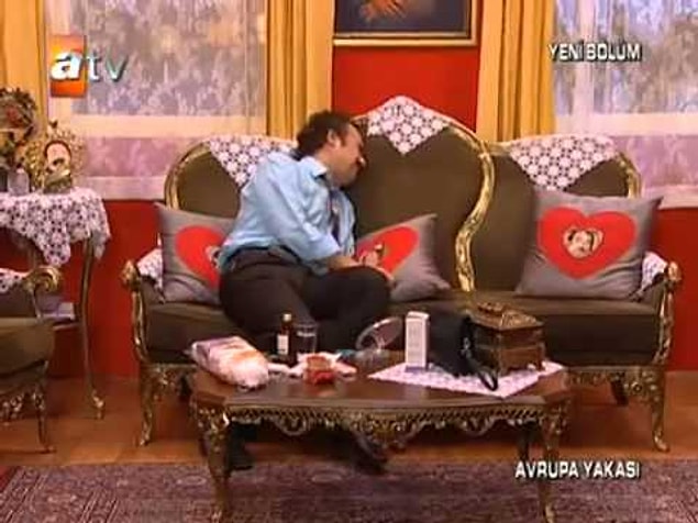 9. Koltuk üzerine konulan danteldir Burhan Altıntop!