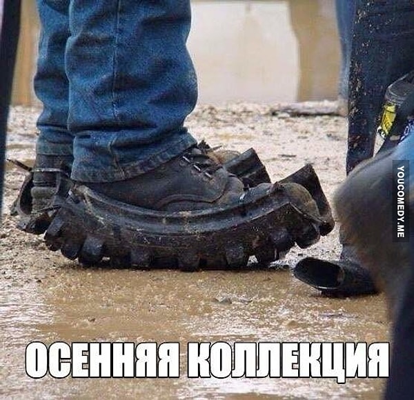 15. Если забыть о том, обувь какого фасона приходится носить в такую слякоть