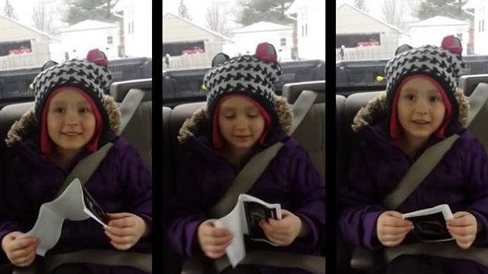 Abla Olacağını Öğrenen Kızın Aşırı Sevimli Mutluluğu