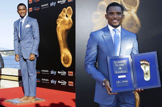 Altın Ayak ödülünü geçen sene Spor Toto Süper Lig takımlarından Antalyaspor'da forma giyen Kamerunlu futbolcu Samuel Eto'o kazanmıştı.