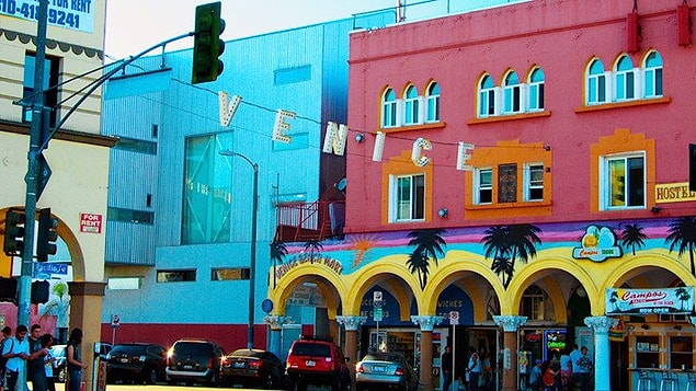 Venice is a small beach town located on the west of Los Angeles with a population of 50,000 people.
