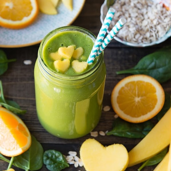 5. Зеленый коктейль с манго