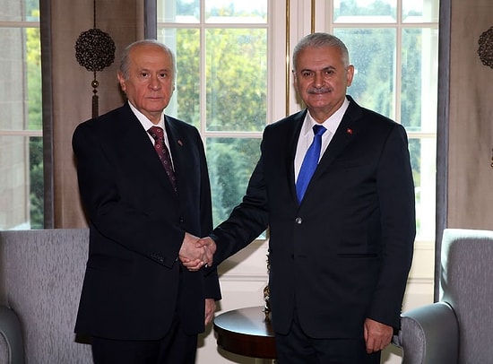 Yıldırım ve Bahçeli, 'Başkanlık Önerisi' Sonrası İlk Kez Bir Araya Geldi