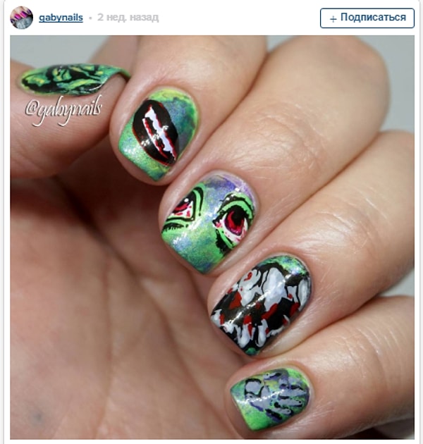 22. Нет, все-таки умение нарисовать на ногтях такую красоту - это искусство!