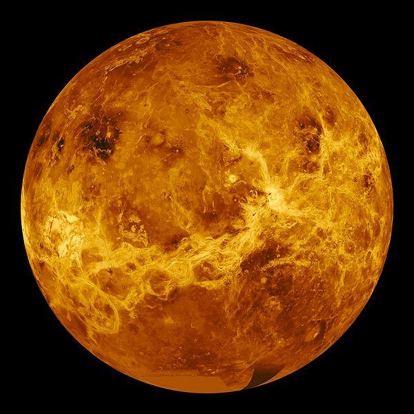 2. Venus, the brightest planet in the sky, was named for the Roman goddess of love and beauty.