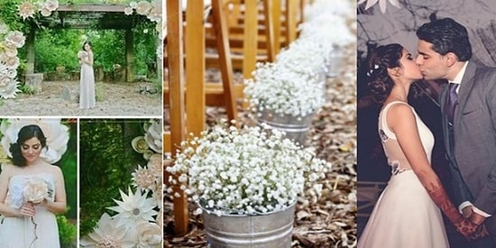 Pinterest'te Gördüğü "Kendin Yap" Temalı Tasarımları Düğününde Uygulayan Hintli Çift