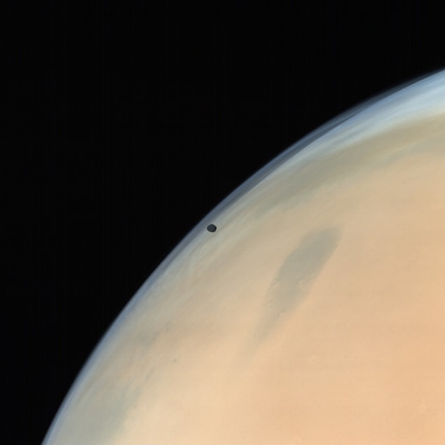 9. Phobos over Mars