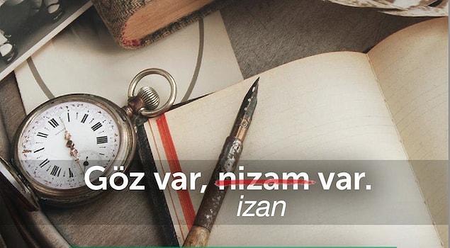 6. Göz var nizam var