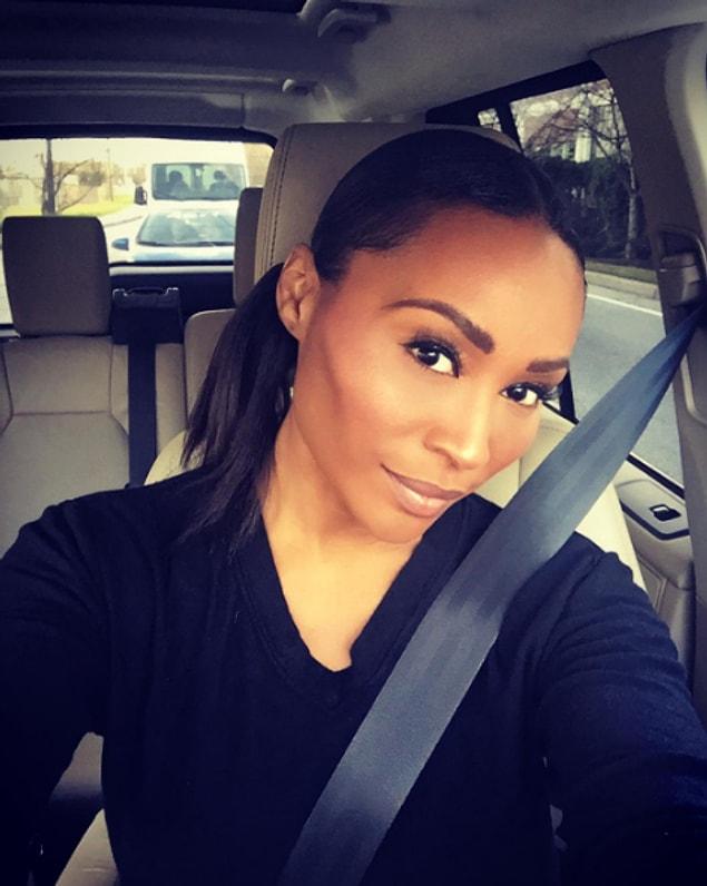 15. Cynthia Bailey is very rarely seen wearing her natural hair.