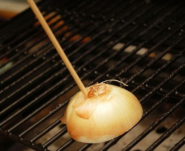 6. The best way to clean a dirty grill is by using an onion.