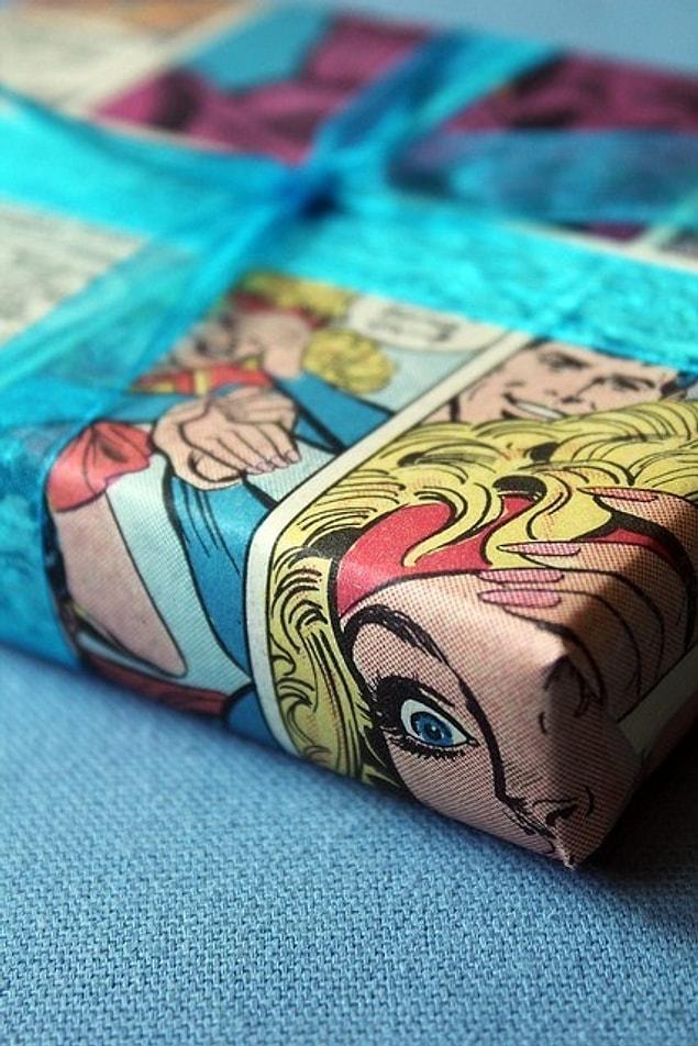 12. Why don't we wrap our presents in old comic books?!