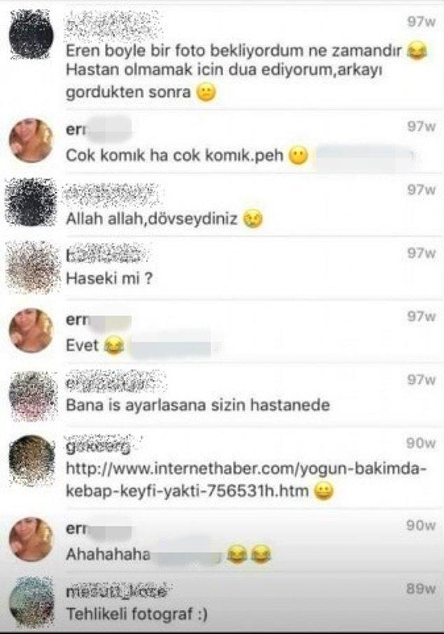 Bu paylaşımlarından sonra Instagram sayfasında bulunan arkadaşlarının da ilginç yorumlarda bulunduğu görülüyor.